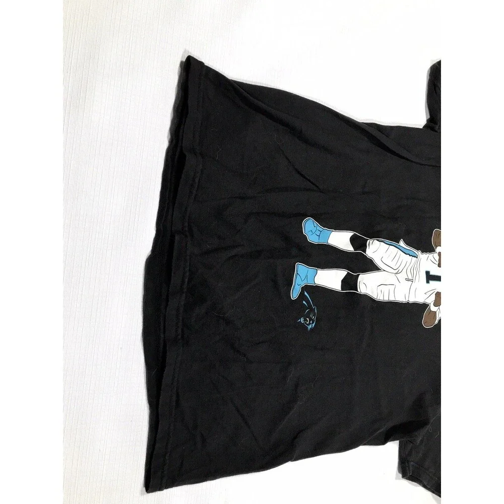 Nike Tee Cam Newton Carolina Panthers Celebration Pose T Shirt Black Sz M 10/12